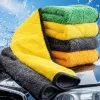 Multi-color microfiber towels are stacked, soft and absorbent. Home bath towels are available in multiple colors Specification image